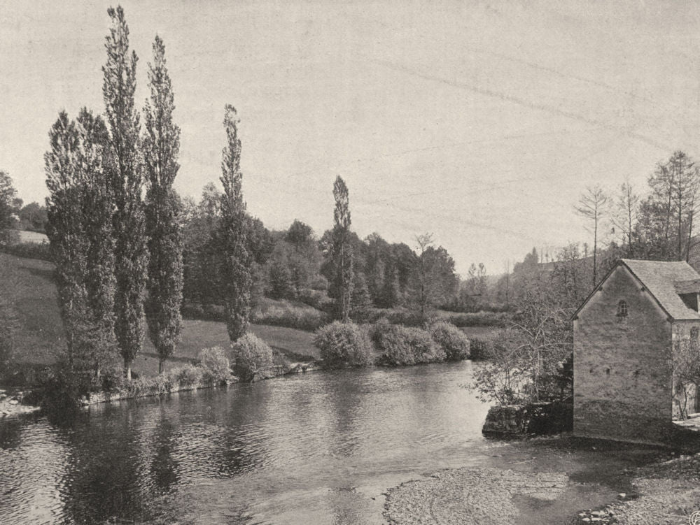 CREUSE. Fresselines 1904 old antique vintage print picture